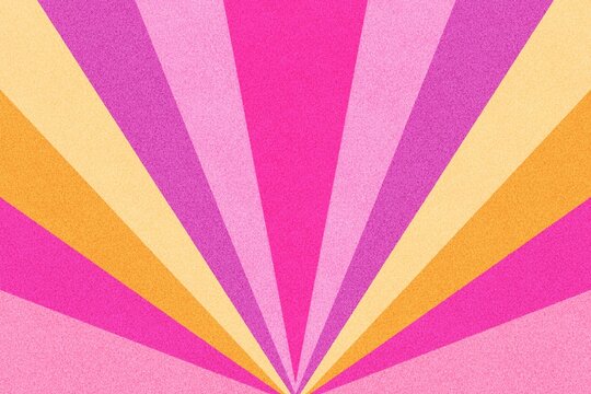 Bright pink retro glitter rays, abstract background illustration