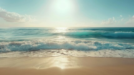Obraz premium Beautiful Mediterranean Tropical Beach Background