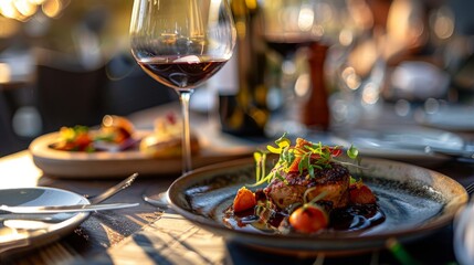Red Wine and Gourmet Masterpieces