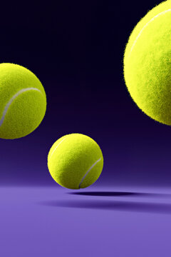 Bouncing Tennis Balls