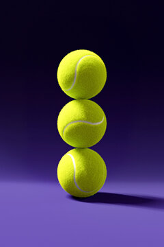 The pile of Tennis Balls