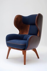 Modern Designer Armchair With Pillow