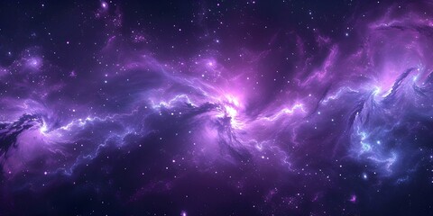 Vibrantgalacticbackdropadornedwithmesmerizingpurplecosmicswirlsonstarscape. Concept Galactic Backdrop, Purple Cosmos Swirls, Starscape, Vibrant Colors, Mesmerizing Patterns