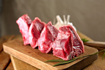 Close-Up of Raw Lamb Chop: 4K Ultra HD Image
