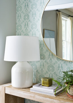 Cozy entryway and console table styling