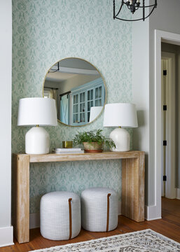 Cozy entryway and console table styling 