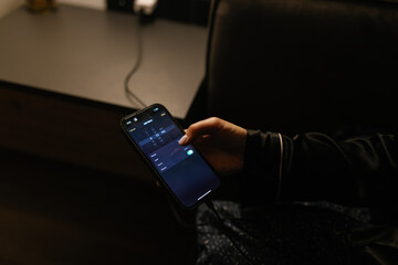 Setting alarms dark room evening rituals