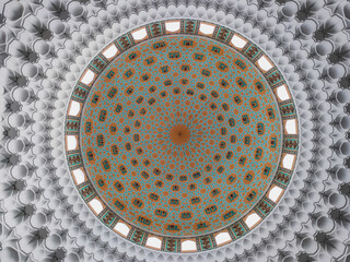 Mosque Ceiling in Al-Bukhary public mosque in Alor Setar, Kedah, Malaysia