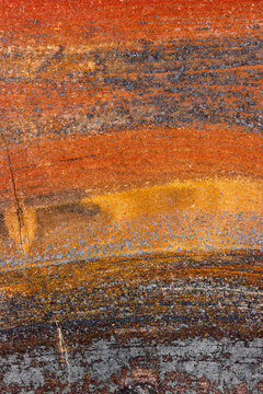 Linear Patterns On An Iron Ore Formation  