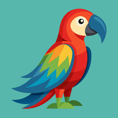 Parrot Vector Art Illustration