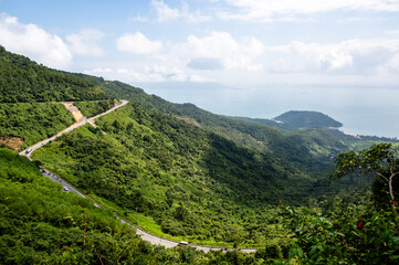 Fototapeta na wymiar Hai Van Pass in Hue, Da Nang, Vietnam