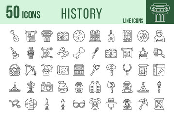History Icon Set