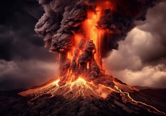 Awe-inspiring volcanic eruptions - obrazy, fototapety, plakaty