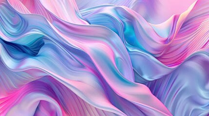 Obraz premium Illustration Of Colorful Abstract Background With Pink And Blue Multicolored Wavy Surfaces