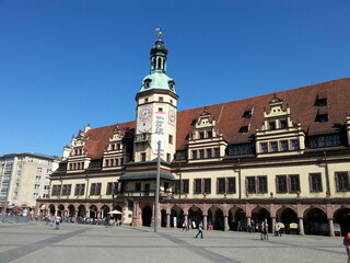 Altes Rathaus in Leipzig am Markt