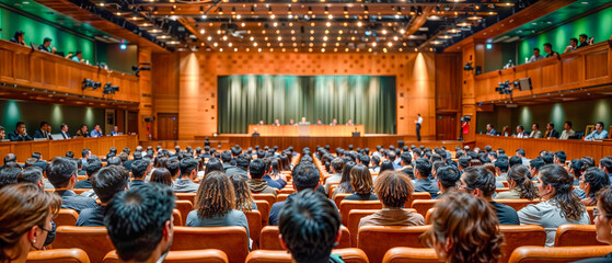 International World Conference to a big Audience Big Picture CEO Keynote Presentation of the Future AGI Social Military Nature and Since Wallpaper Digital Art Magazine Background Poster Card