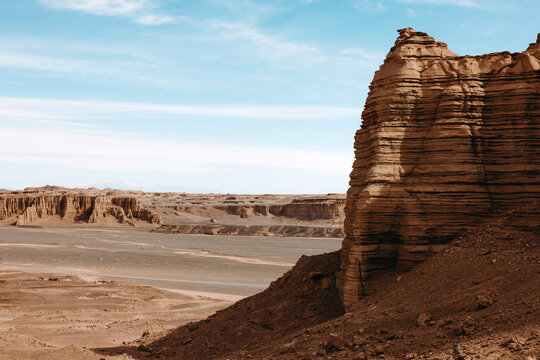 Desolate Badlands Landscape