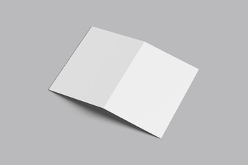 A5 bifold blank perspective view