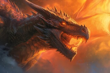 A Close Up of a Dragon With Its Mouth Open