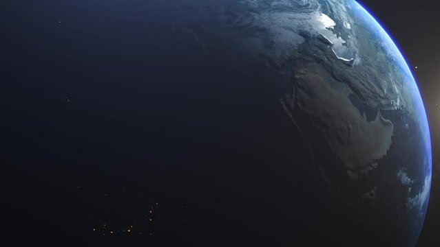 Cinematic Planet Earth Region Reveal Ksa Gulf Sunrise 4k ProRes 422 HQ