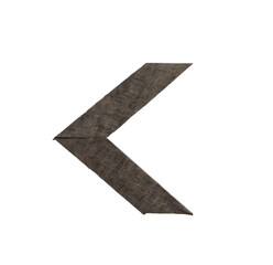 Fototapeta premium A black and white arrow pointing to the left