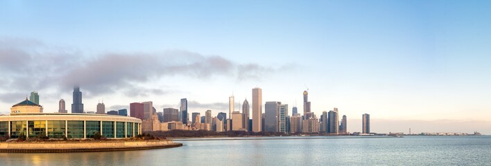 The Chicago Skyline, Featuring Shedd Aquarium