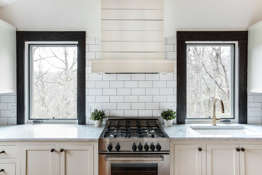 Kitchen Interiors of a Builder Grade Home