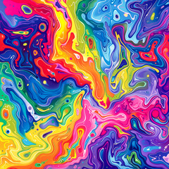 Abstract colorful background with waves