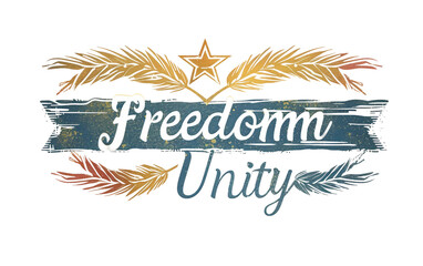 Juneteenth Insignia Embracing Freedom and Unity Isolated on Transparent Background PNG.