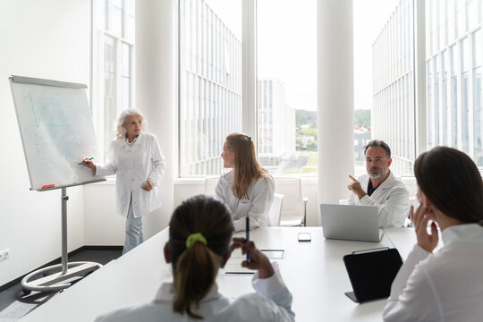 Medical Consultation In Bright Conference Room