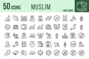 Muslim Icons Set