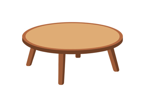 round wood table with good quality and design