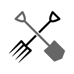 Shovel and fork garden PNG