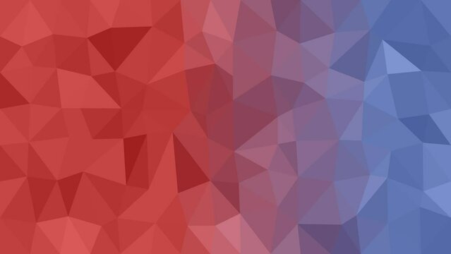 Grid Symphony: Dynamic Low Poly Triangle Animation with Vibrant Offsets