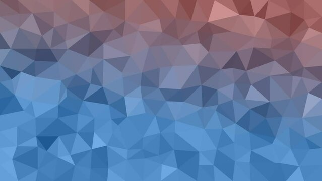 Low Poly Precision: Animated Grid with Colorful Triangles in Dynamic Motion