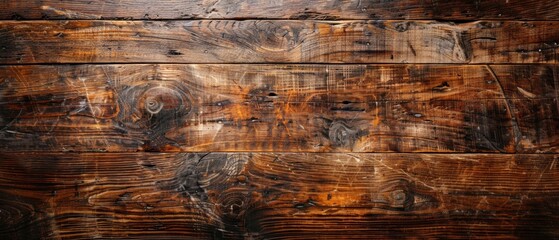 Detailed texture of a polished wooden surface - obrazy, fototapety, plakaty