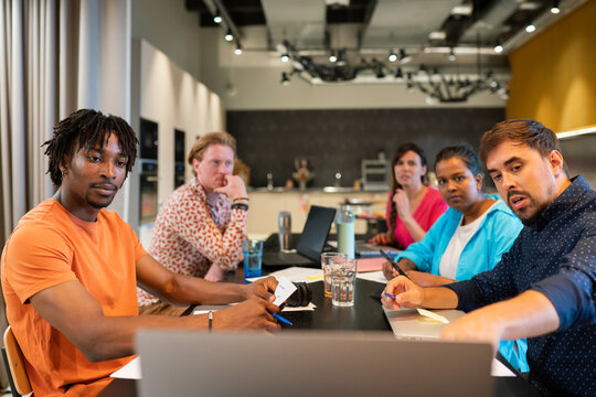 Business Meeting At Office