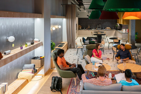 Informal Business Meeting At Co-working 