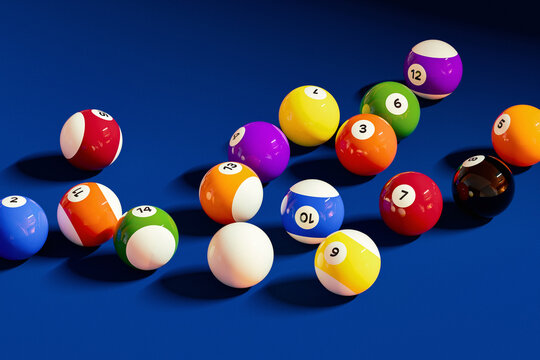 Colorful Billiard Balls