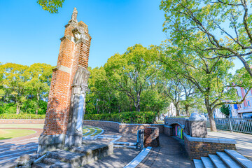 冬の爆心地公園　旧浦上天主堂遺構　長崎県長崎市　hypocenter park in winter....