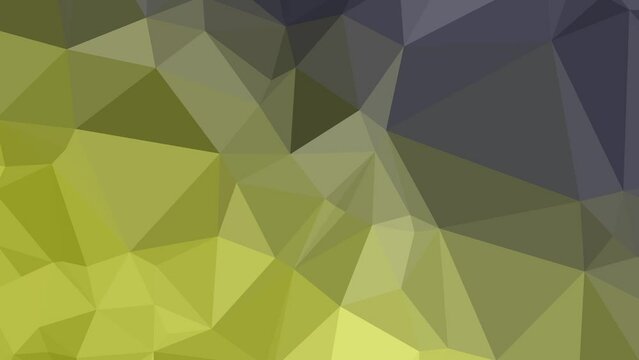 Abstract Motion Ballet: Energetic Low Poly Triangles in a Vibrant Journey Across the Screen