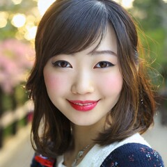 Fototapeta premium 振り向く女性