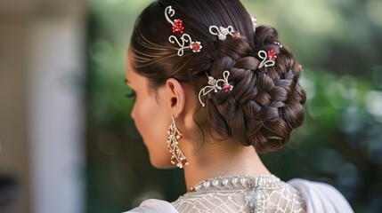 Ceremonial Splendor - The Bridal Hairstyle That Elevates Elegance to New Heights