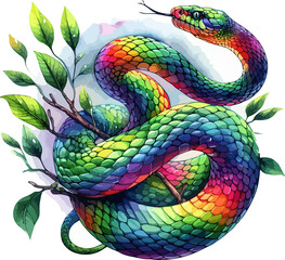 Snake Illustration Artificial Intelligence Generation