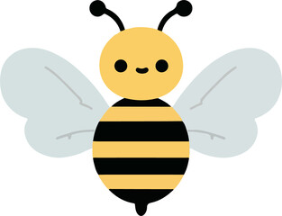 Obraz premium Bee Illustration Artificial Intelligence Generation