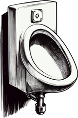 Toilet illustration created by artificial intelligence.