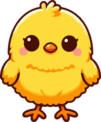 Chick illustration created by artificial intelligence.
