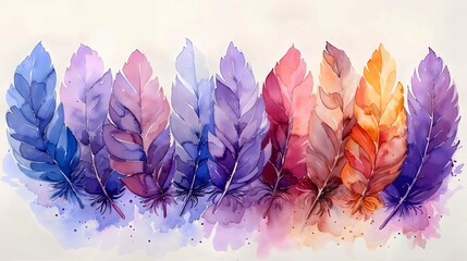 abstract background with feathers