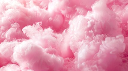 A soft, fluffy pink texture background, resembling cotton candy