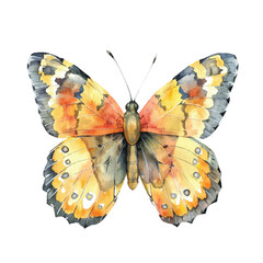 cute butterfly vector illustration in watercolour style